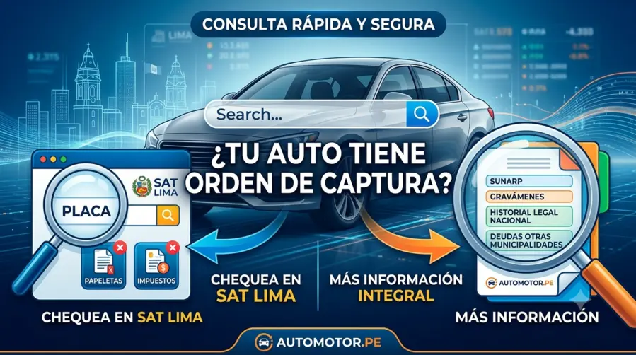 vehiculo orden de captura por sat lima