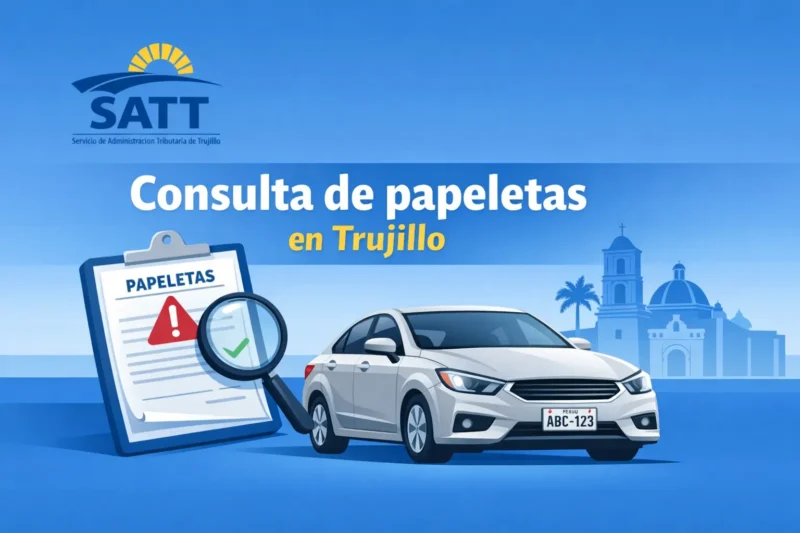 Conoce si tienes papeletas en Trujillo