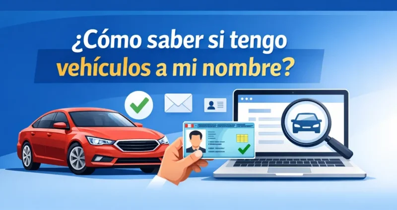 Como saber si tengo vehiculos a mi nombre
