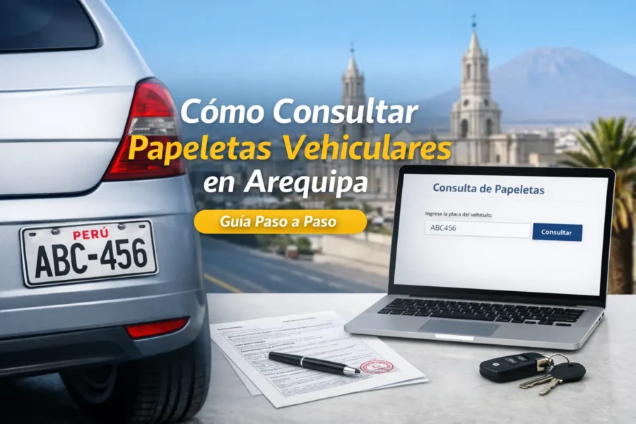 como saber si un vehiculo tiene papeletas en arequipa y a nivel nacional